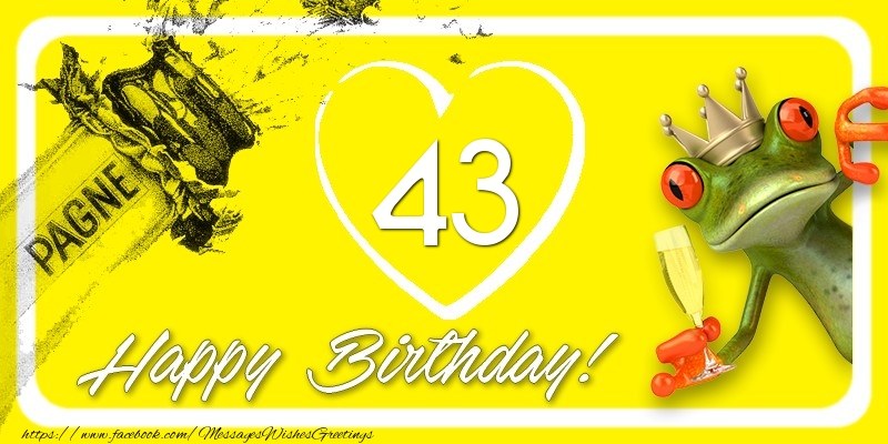 Happy Birthday, 43 years!