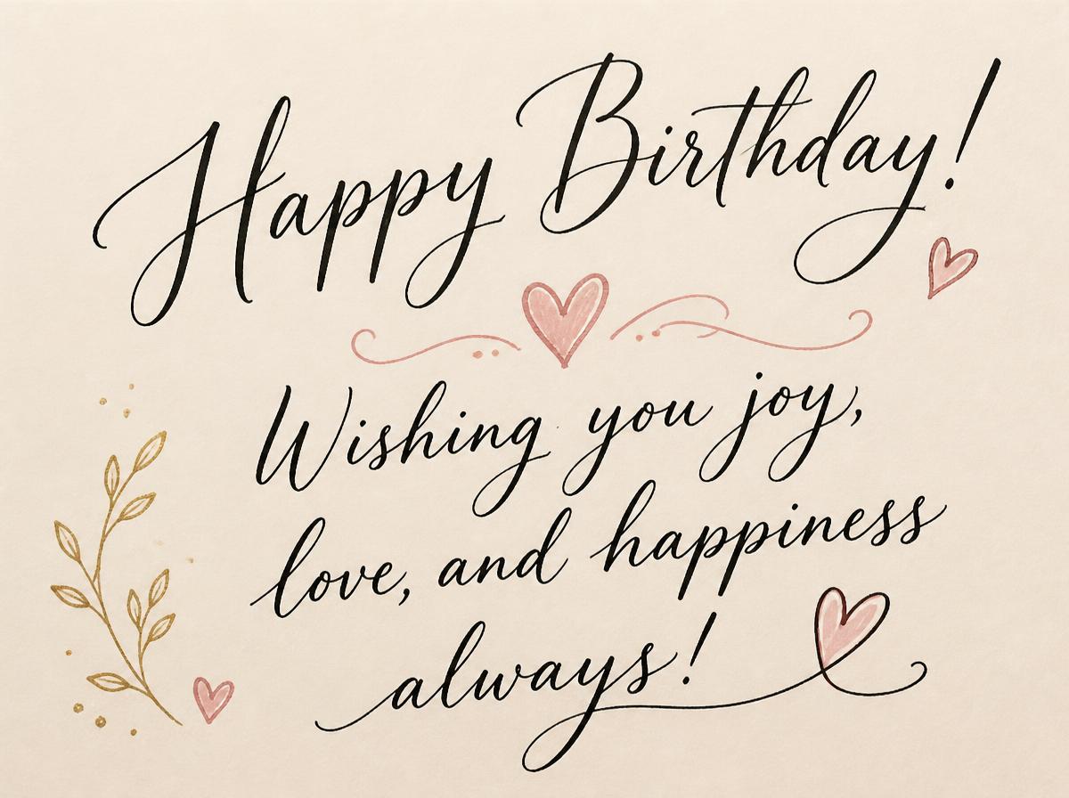 Wishing you joy