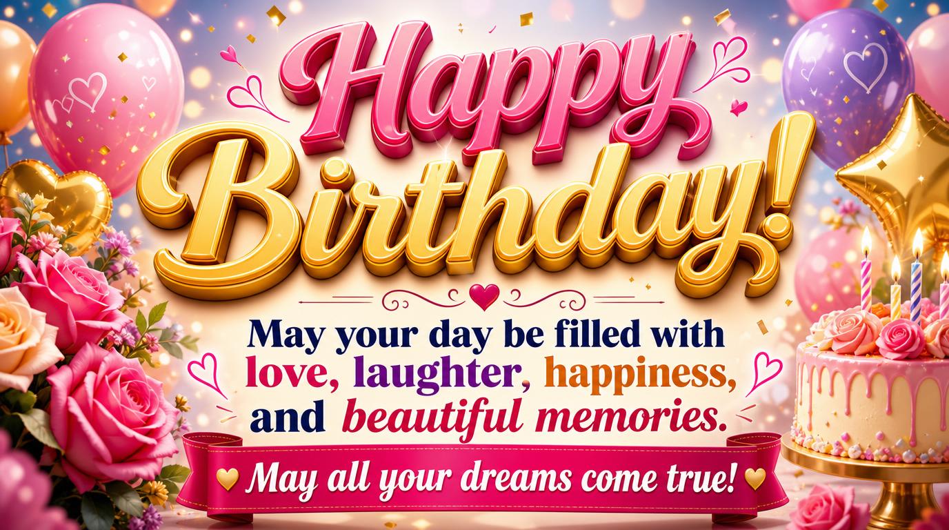 Greetings Cards for Birthday - Happy Birthday - messageswishesgreetings.com