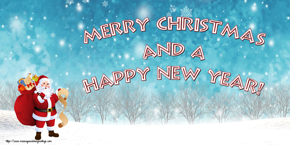 Merry Christmas and a Happy New Year!
