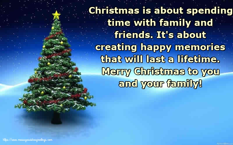 Merry Christmas to you and your family!