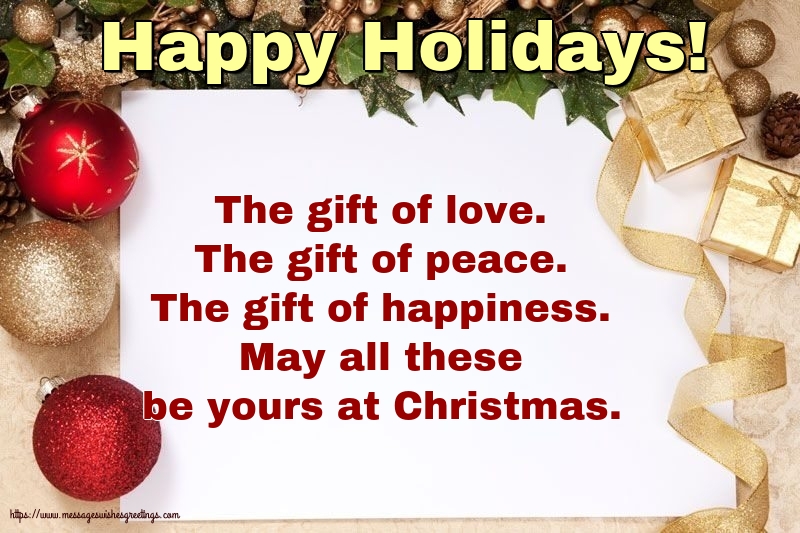Christmas Happy Holidays!