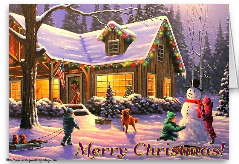 Greetings Cards for Christmas - Merry Christmas! - messageswishesgreetings.com