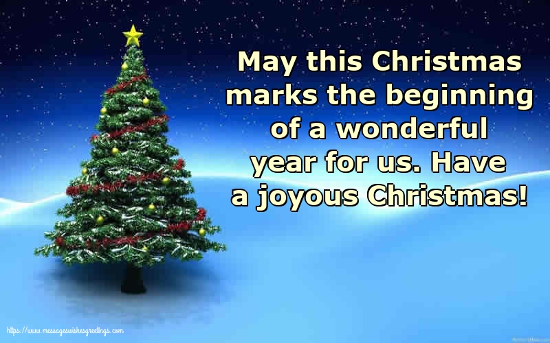 Have a joyous Christmas!
