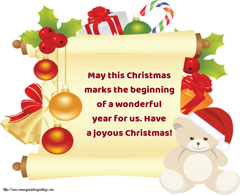 Have a joyous Christmas!