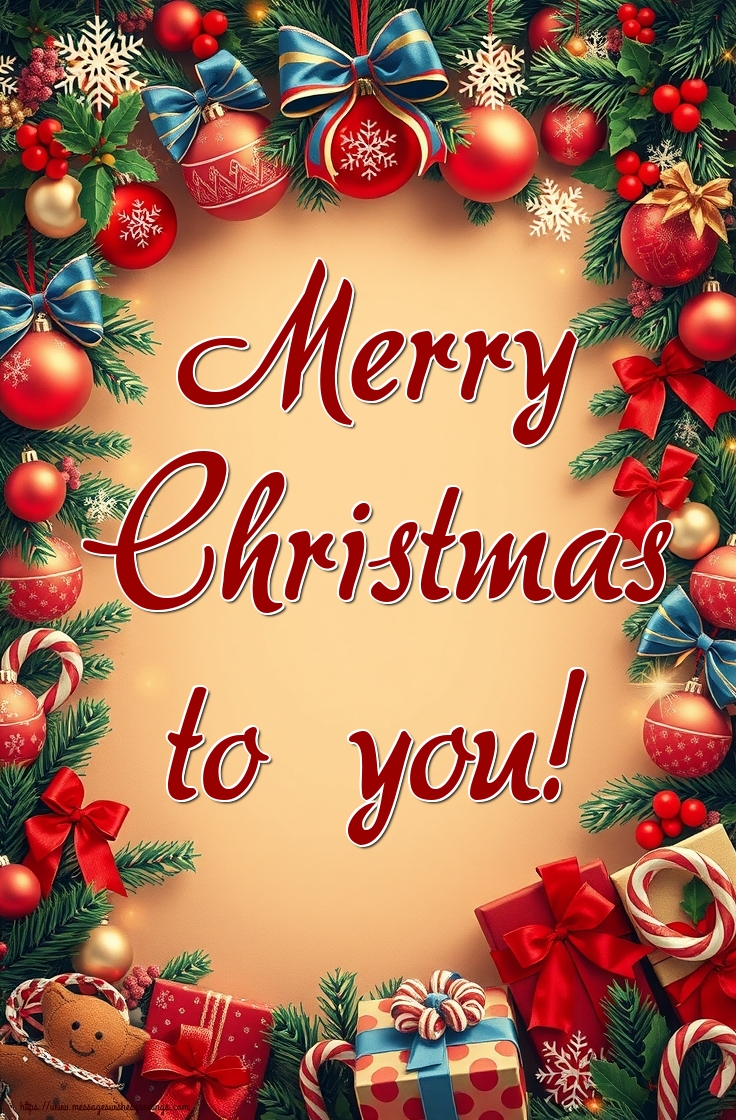 Merry Christmas to you!