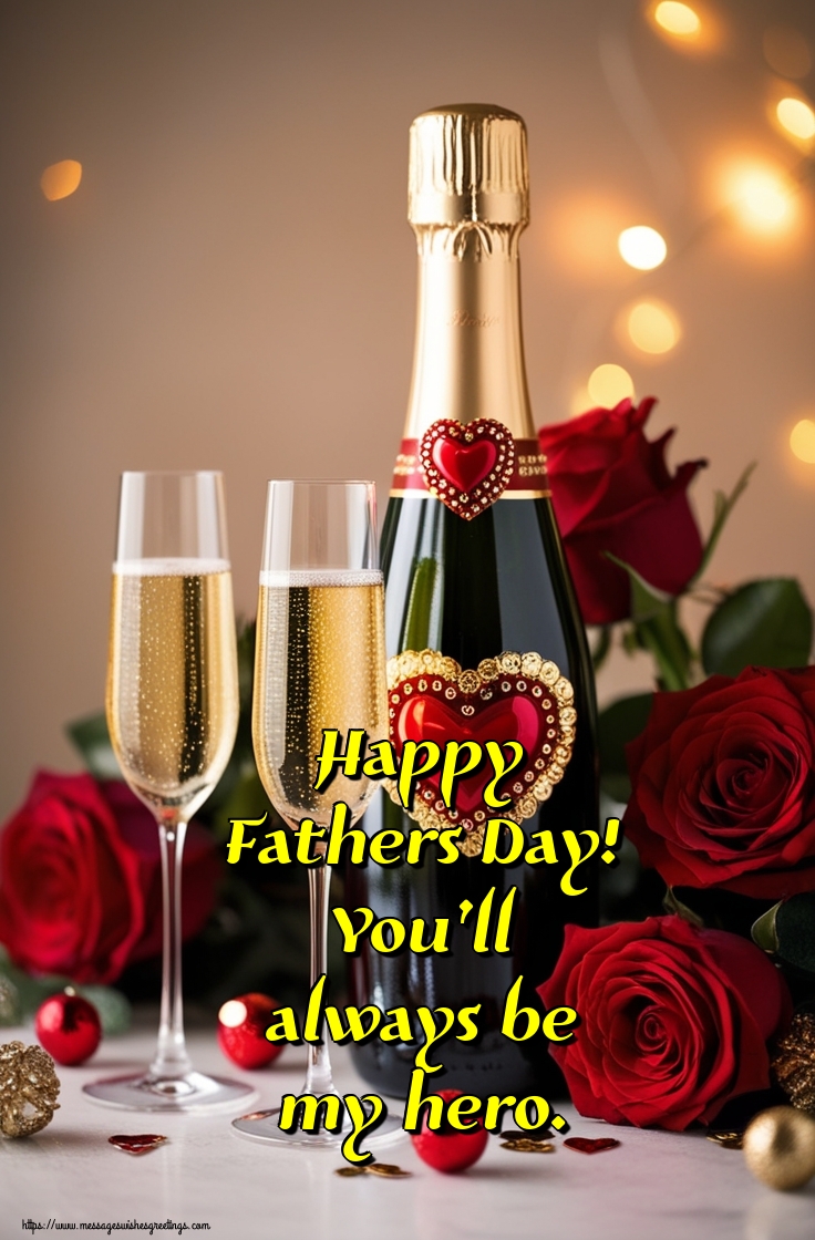 Happy Fathers Day! You’ll always be my hero.