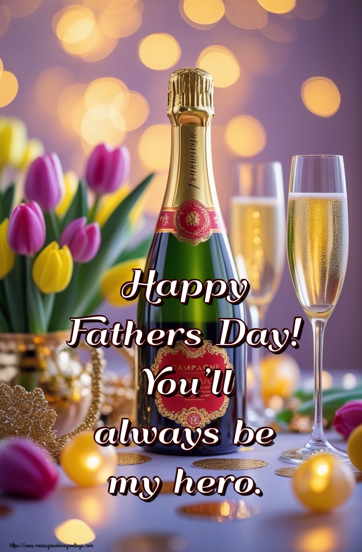 Happy Fathers Day! You’ll always be my hero.
