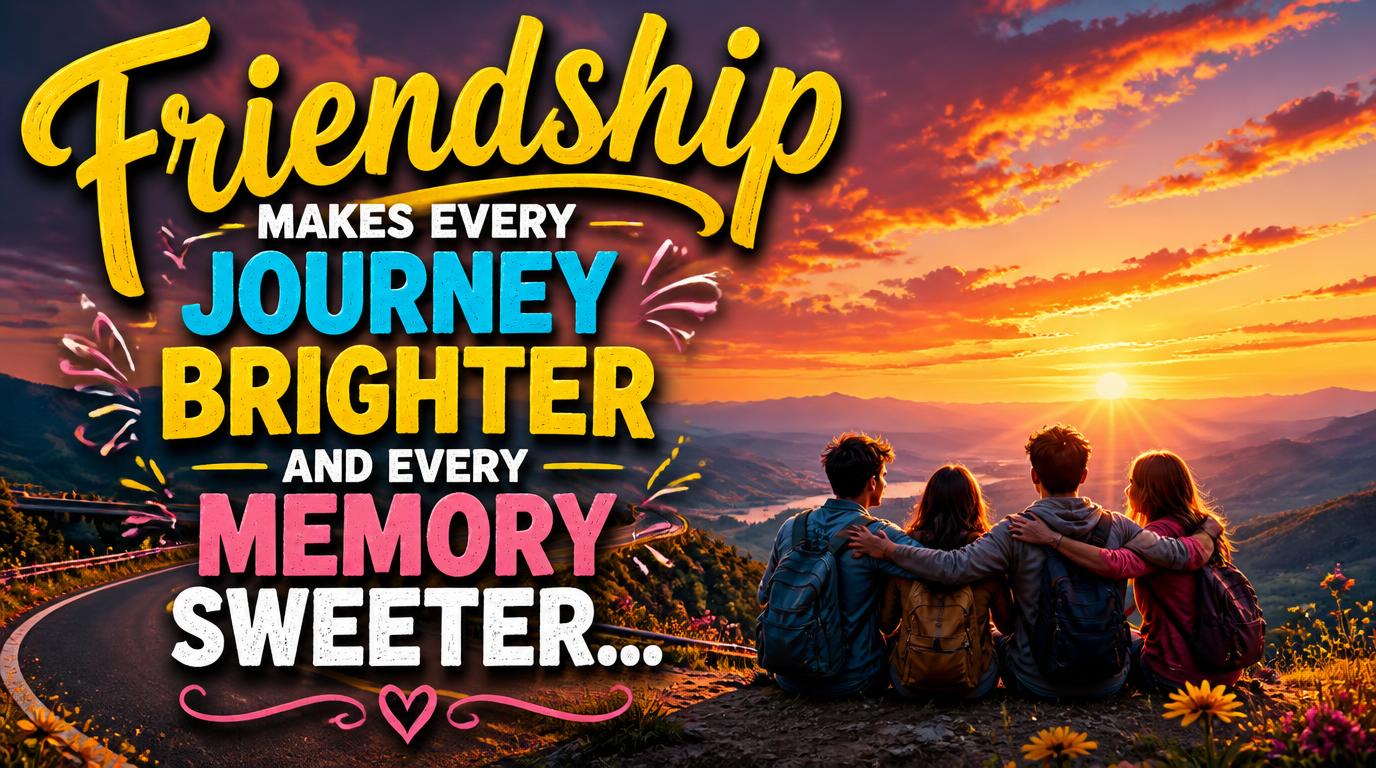 Greetings Cards Friendship - Friendship makes every journey brighter - messageswishesgreetings.com