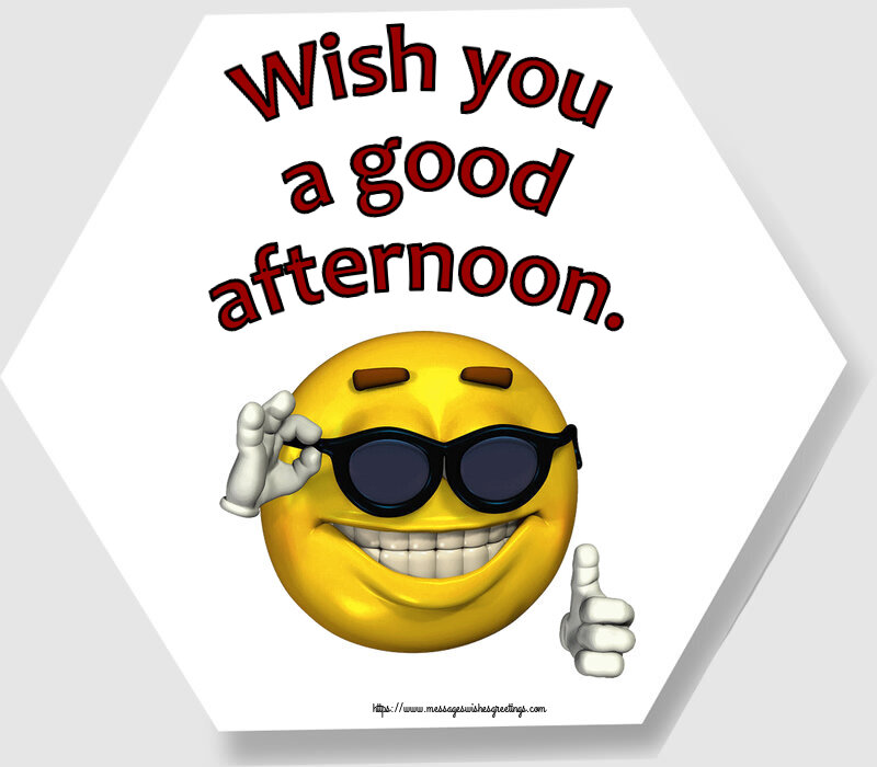 Wish you a good afternoon.