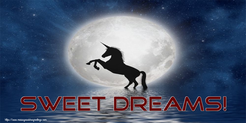 Greetings Cards for Good night - Sweet dreams! - messageswishesgreetings.com