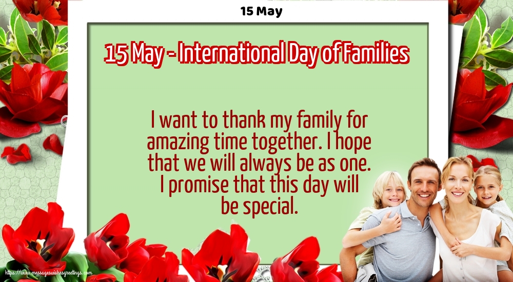 15 May - 15 May - International Day of Families
