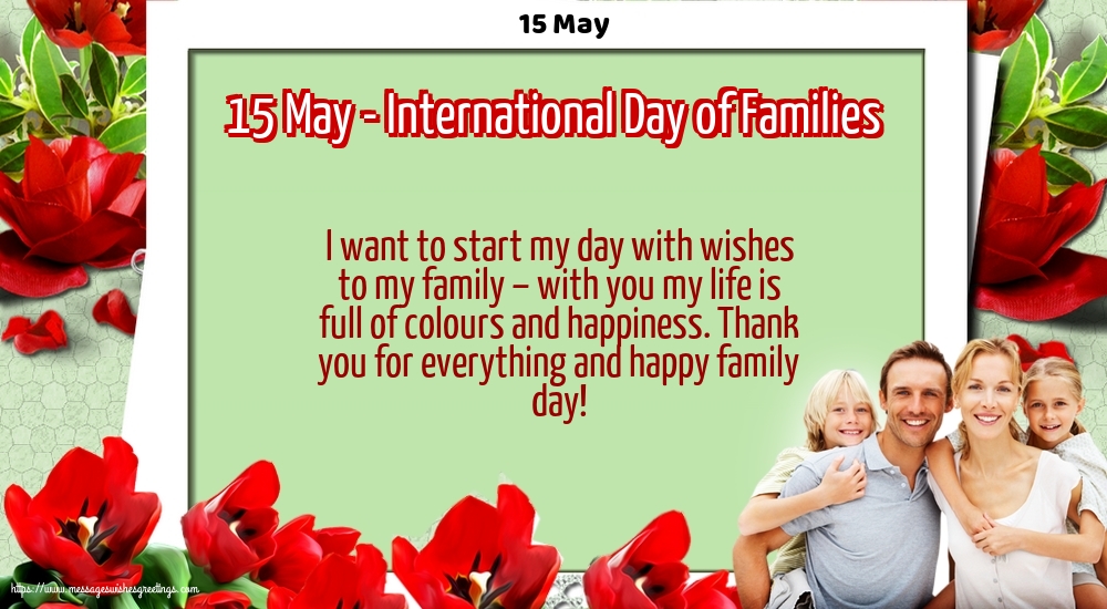 15 May - 15 May - International Day of Families