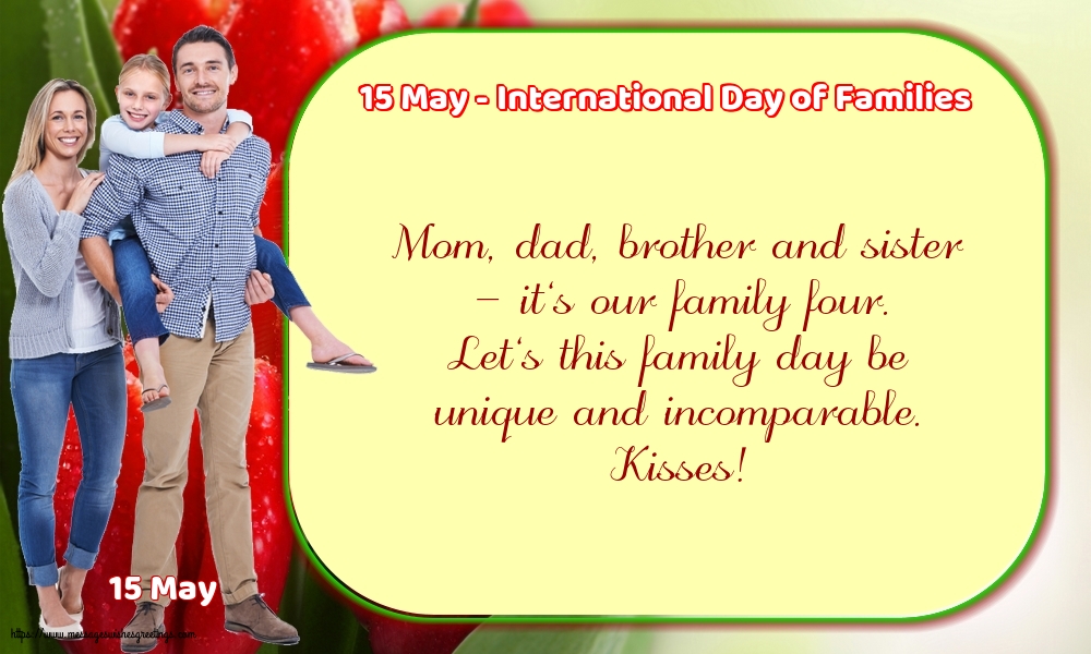 15 May - 15 May - International Day of Families