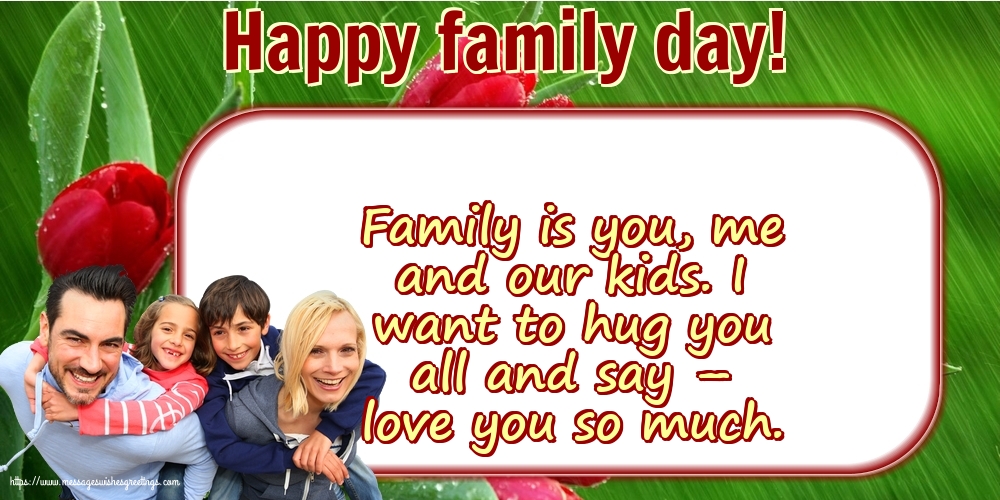 15 May - Happy family day!