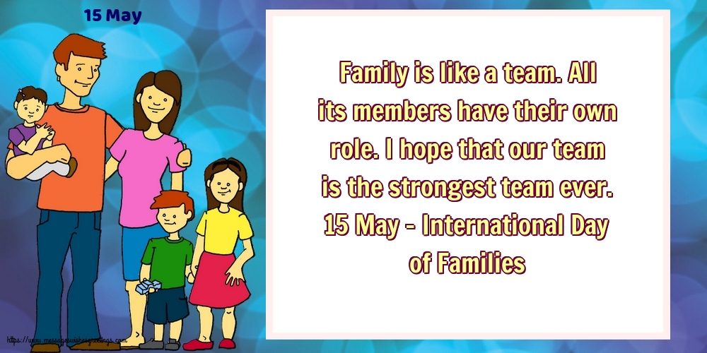 15 May - 15 May - International Day of Families