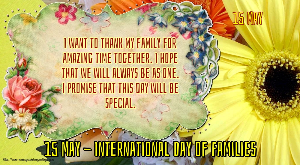 15 May - 15 May - International Day of Families