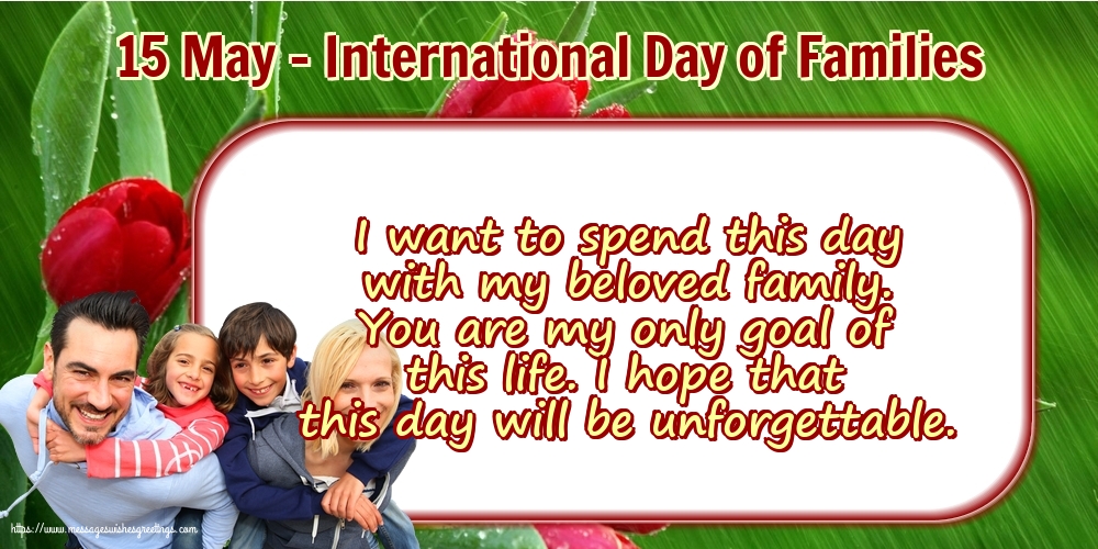15 May - 15 May - International Day of Families