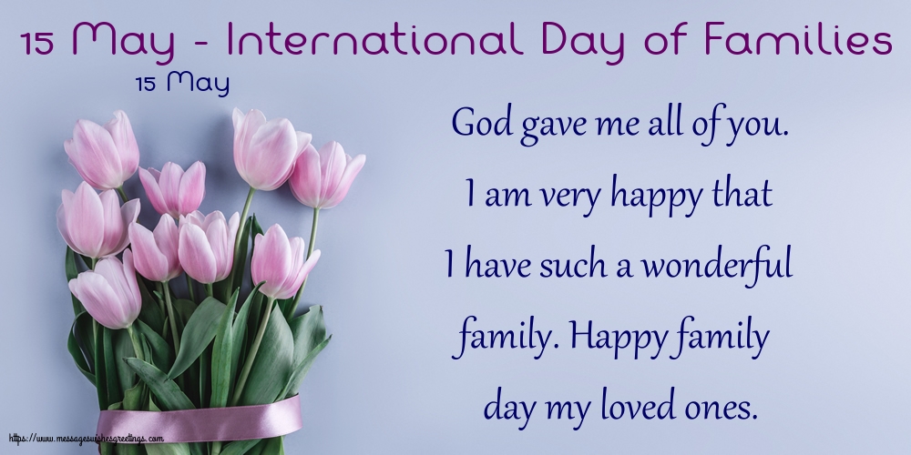 15 May - 15 May - International Day of Families