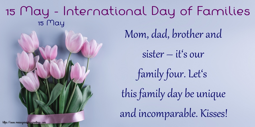 15 May - 15 May - International Day of Families