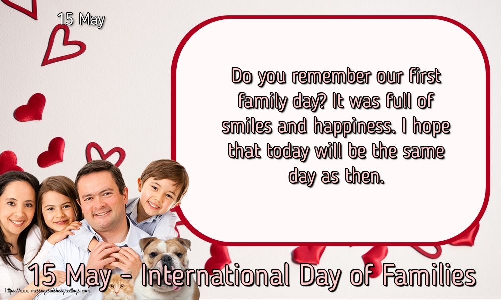 15 May - 15 May - International Day of Families