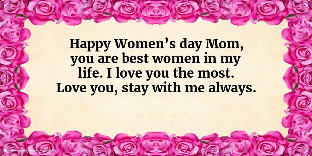 Happy Women's day Mom