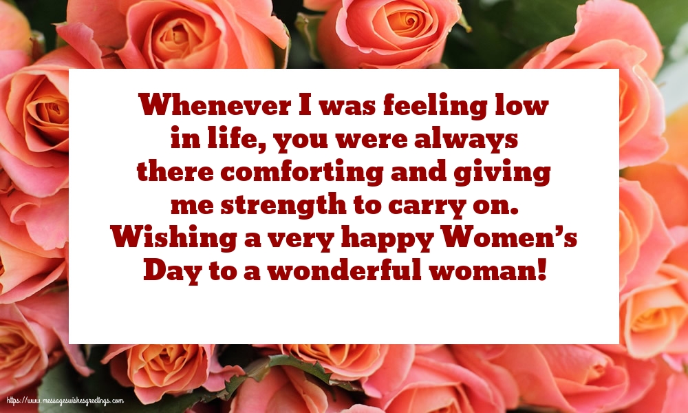 Wishing a very happy Women’s Day to a wonderful woman!