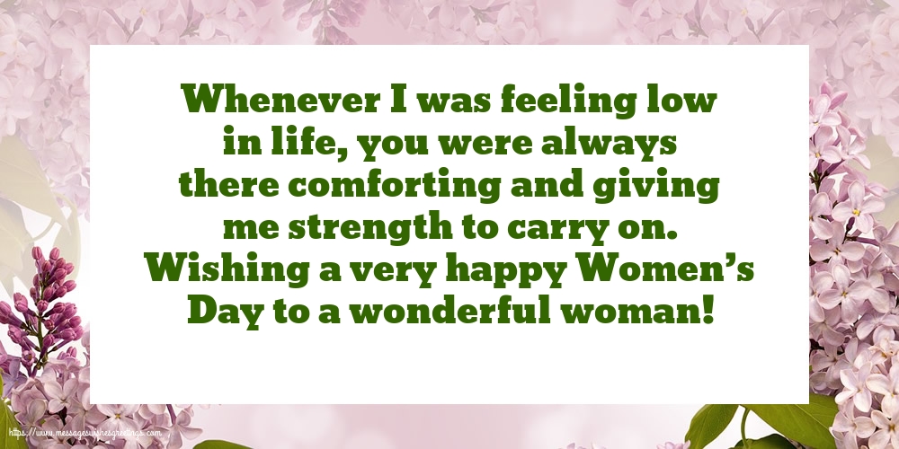 Wishing a very happy Women’s Day to a wonderful woman!