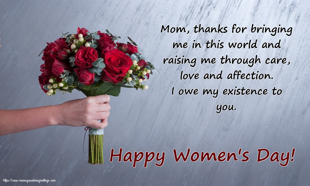 Happy Women's Day! - To my dear Mom