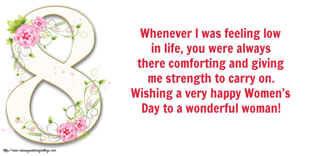 Wishing a very happy Women’s Day to a wonderful woman!