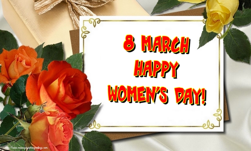 Greetings Cards for Women's Day - 8 March Happy Women's Day! - messageswishesgreetings.com
