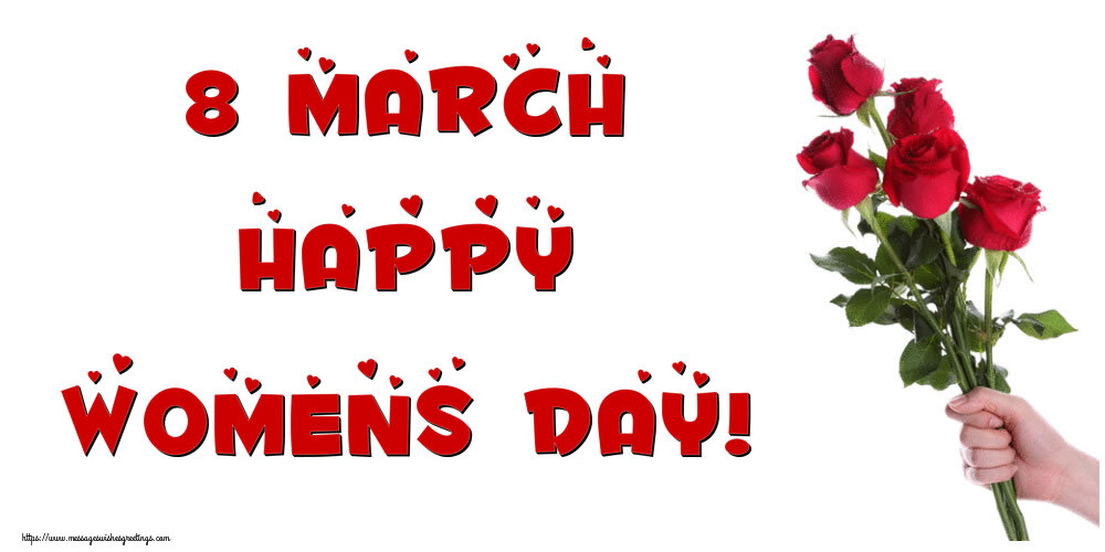 Greetings Cards for Women's Day - 8 March Happy Women's Day! - messageswishesgreetings.com
