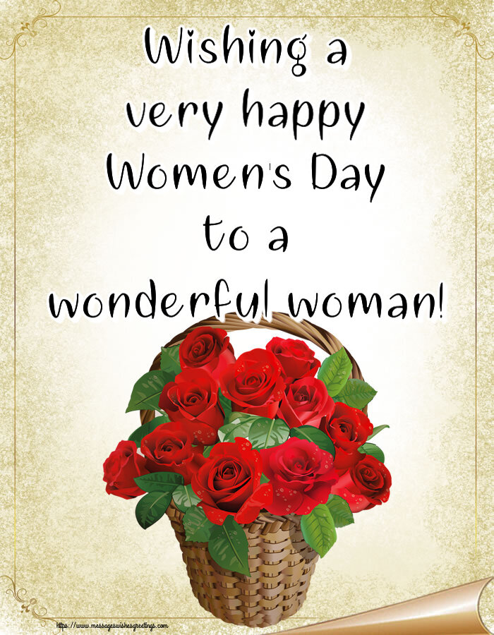 Wishing a very happy Women's Day to a wonderful woman!