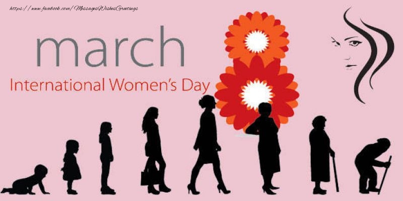 Greetings Cards for Women's Day - 8 March Women's day! - messageswishesgreetings.com