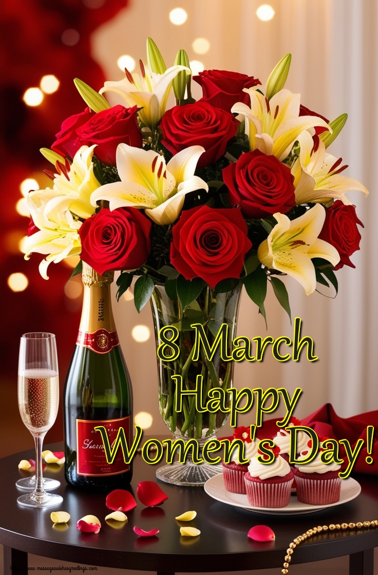 Greetings Cards for Women's Day - 8 March Happy Women's Day! - messageswishesgreetings.com