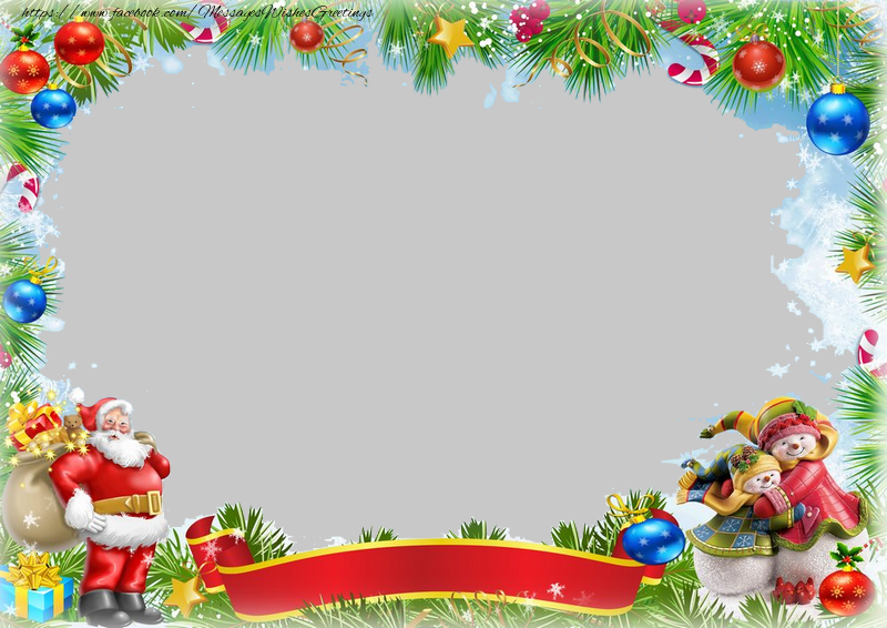 Custom Greetings Cards for Christmas - Photo frame