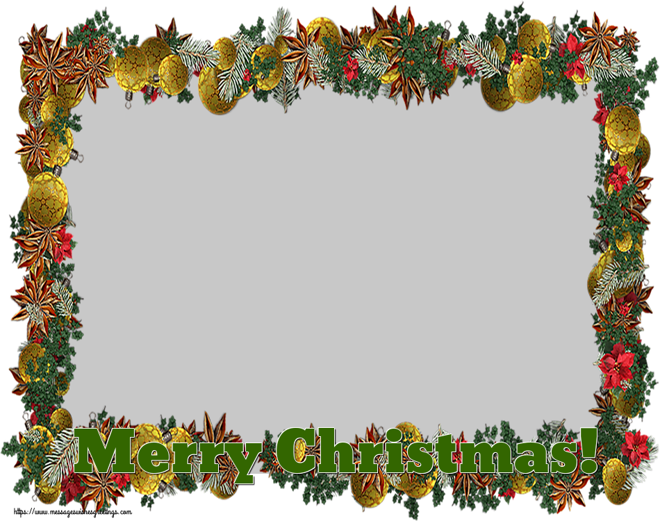 Custom Greetings Cards for Christmas - Merry Christmas! - Christmas Photo Frame