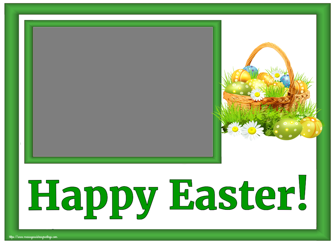 Custom Greetings Cards for Easter - Happy Easter! - Photo Frame