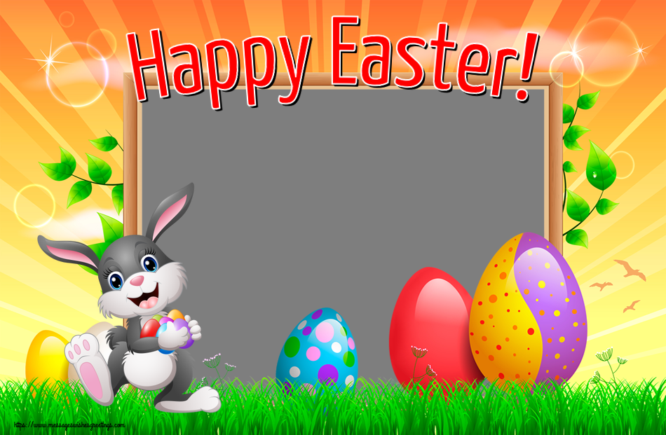 Custom Greetings Cards for Easter - Happy Easter! - Photo Frame