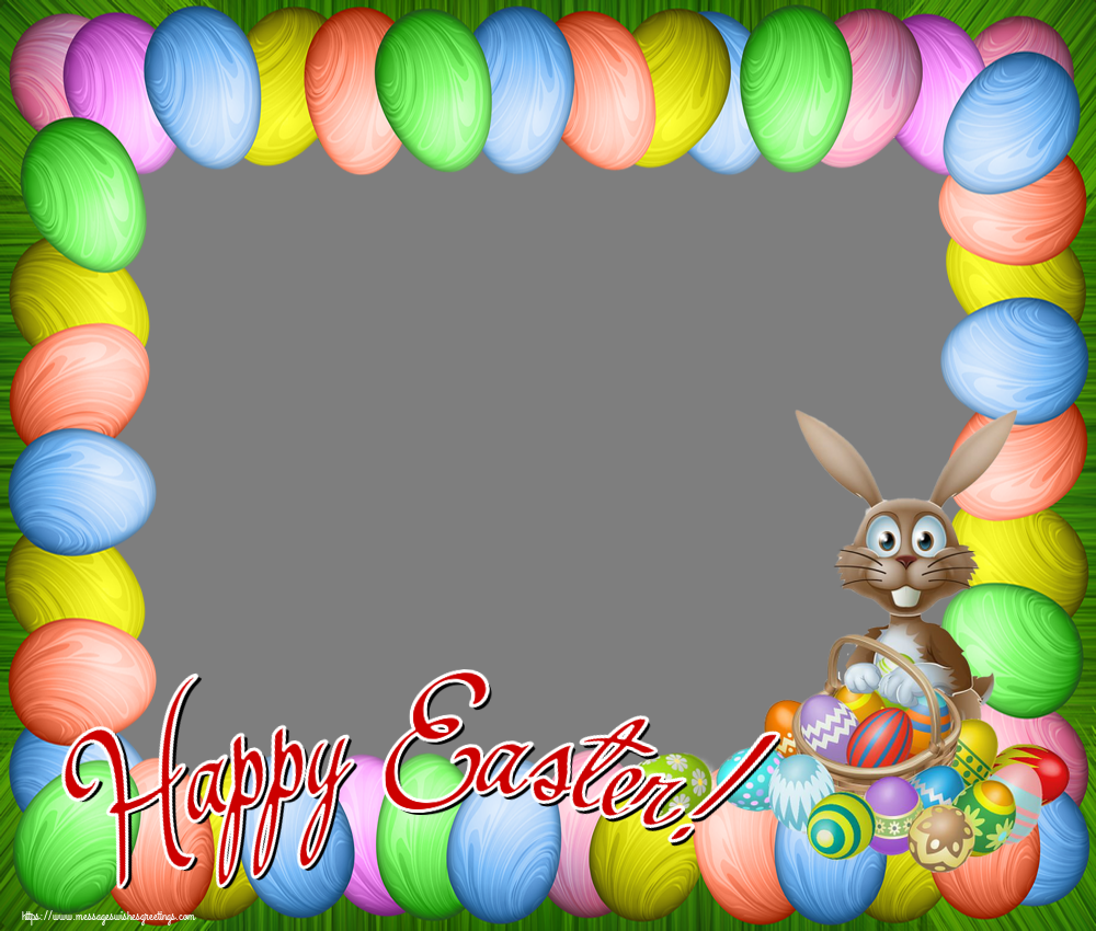 Custom Greetings Cards for Easter - Happy Easter! - Photo Frame