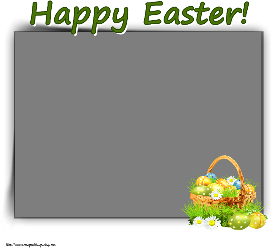 Custom Greetings Cards for Easter - Happy Easter! - Photo Frame