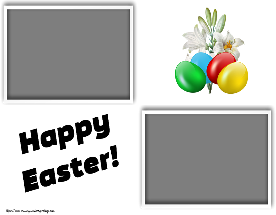 Custom Greetings Cards for Easter - Happy Easter! - Photo Frame