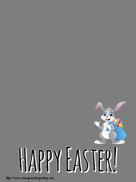 Custom Greetings Cards for Easter - Happy Easter! - Photo Frame
