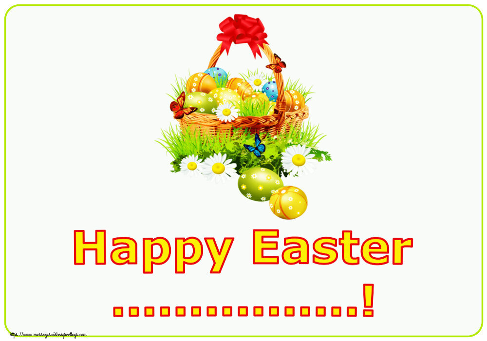 Custom Greetings Cards for Easter - Happy Easter ...!