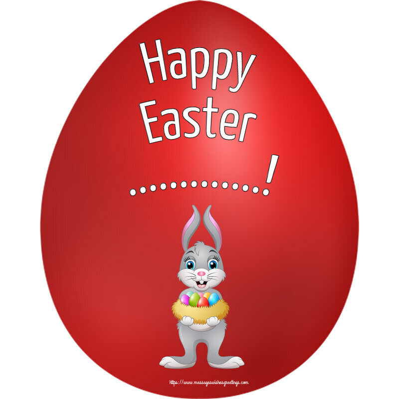 Custom Greetings Cards for Easter - Happy Easter ...!