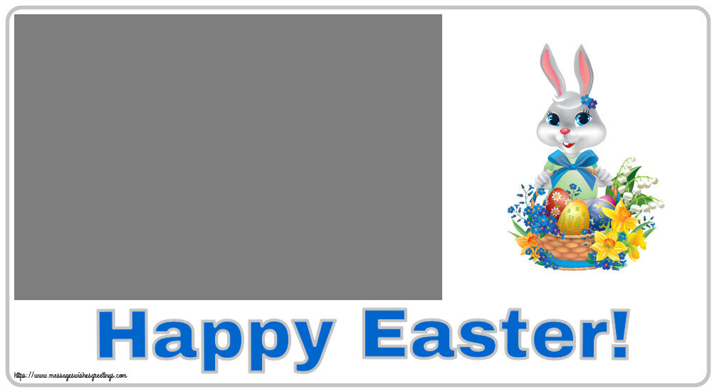 Custom Greetings Cards for Easter - Happy Easter! - Photo Frame