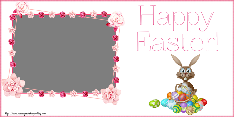 Custom Greetings Cards for Easter - Happy Easter! - Photo Frame