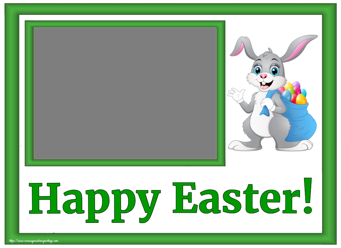 Custom Greetings Cards for Easter - Happy Easter! - Photo Frame
