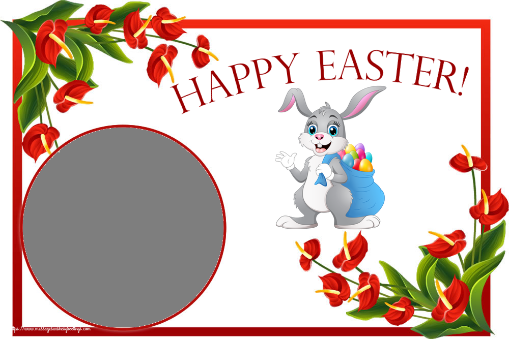 Custom Greetings Cards for Easter - Happy Easter! - Photo Frame