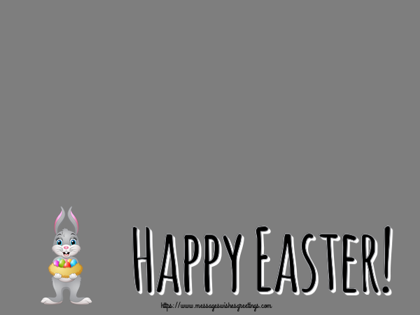 Custom Greetings Cards for Easter - Happy Easter! - Photo Frame
